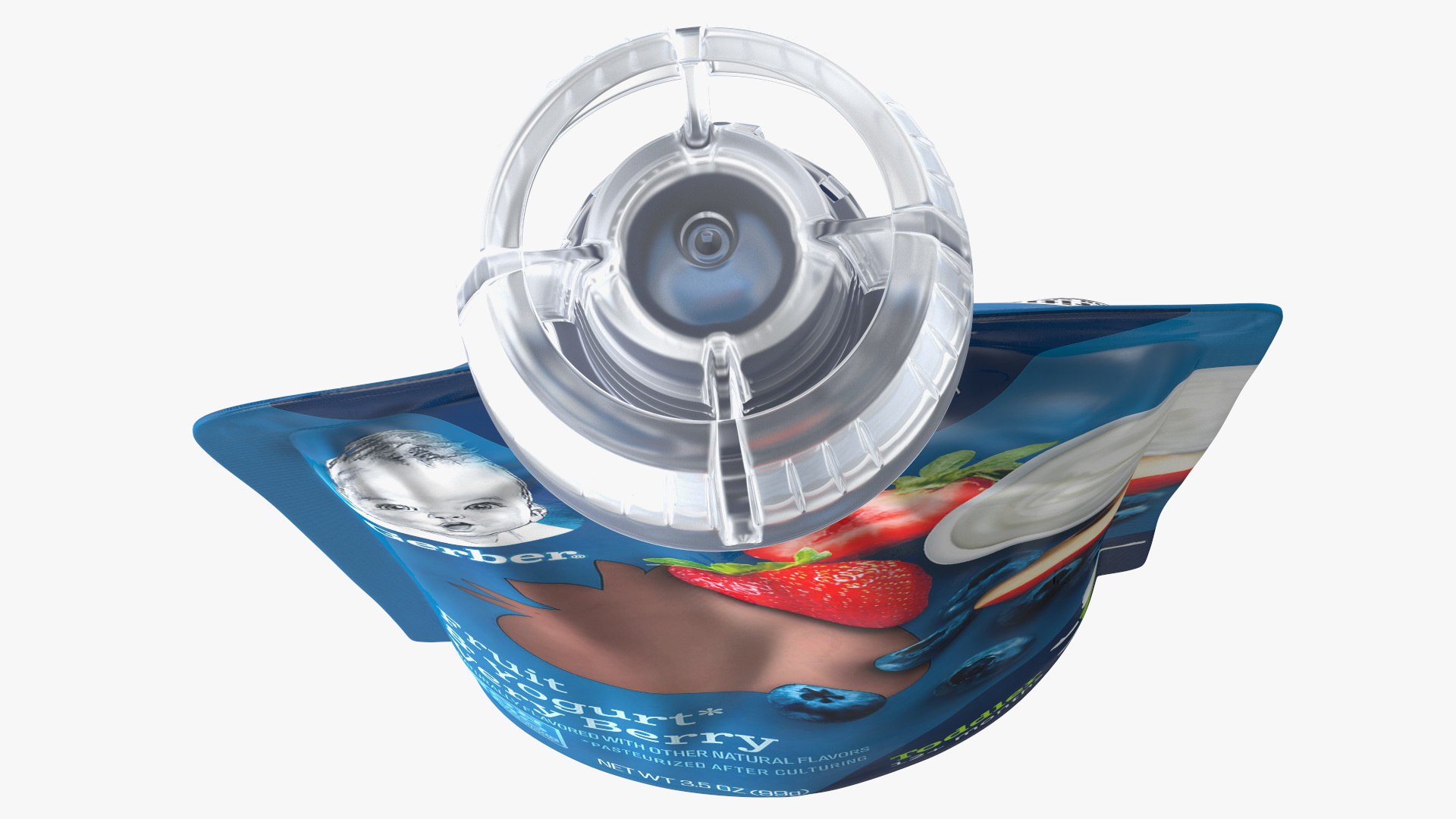 Gerber Pouch Fruit and Yogurt Very Berry 3D model TurboSquid 1959579