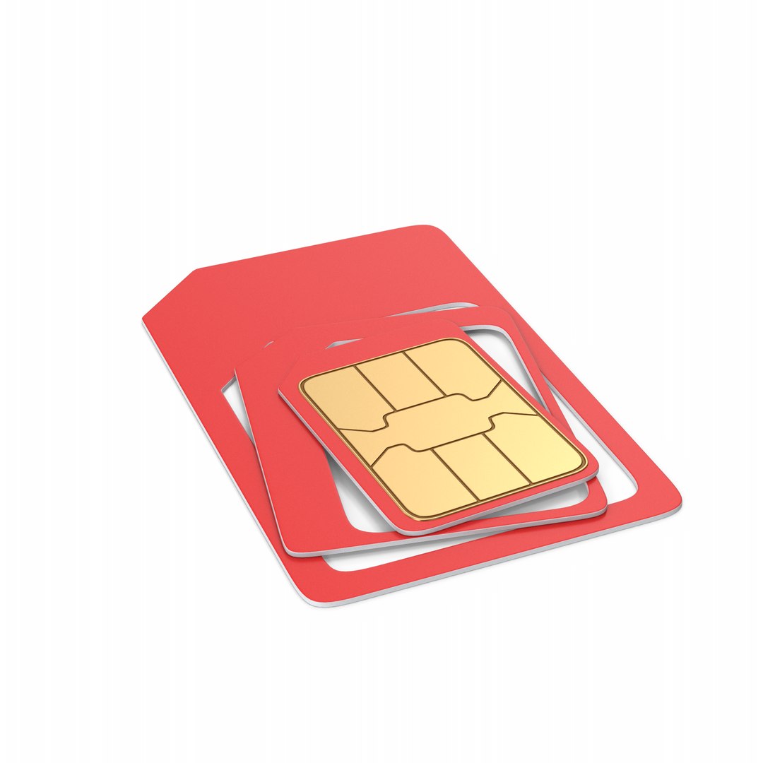 SIM Card Adapter 3D Model TurboSquid 2090976