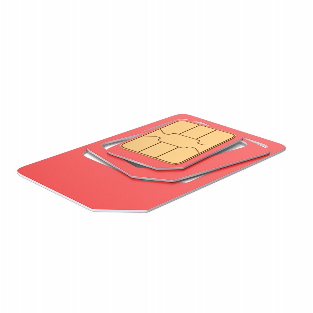 SIM Card Adapter 3D Model TurboSquid 2090976