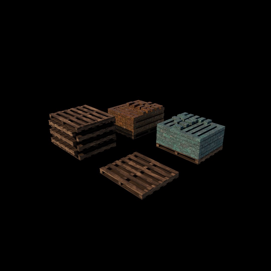 Pallet Bricks 3D Model 3D Model - TurboSquid 2360481