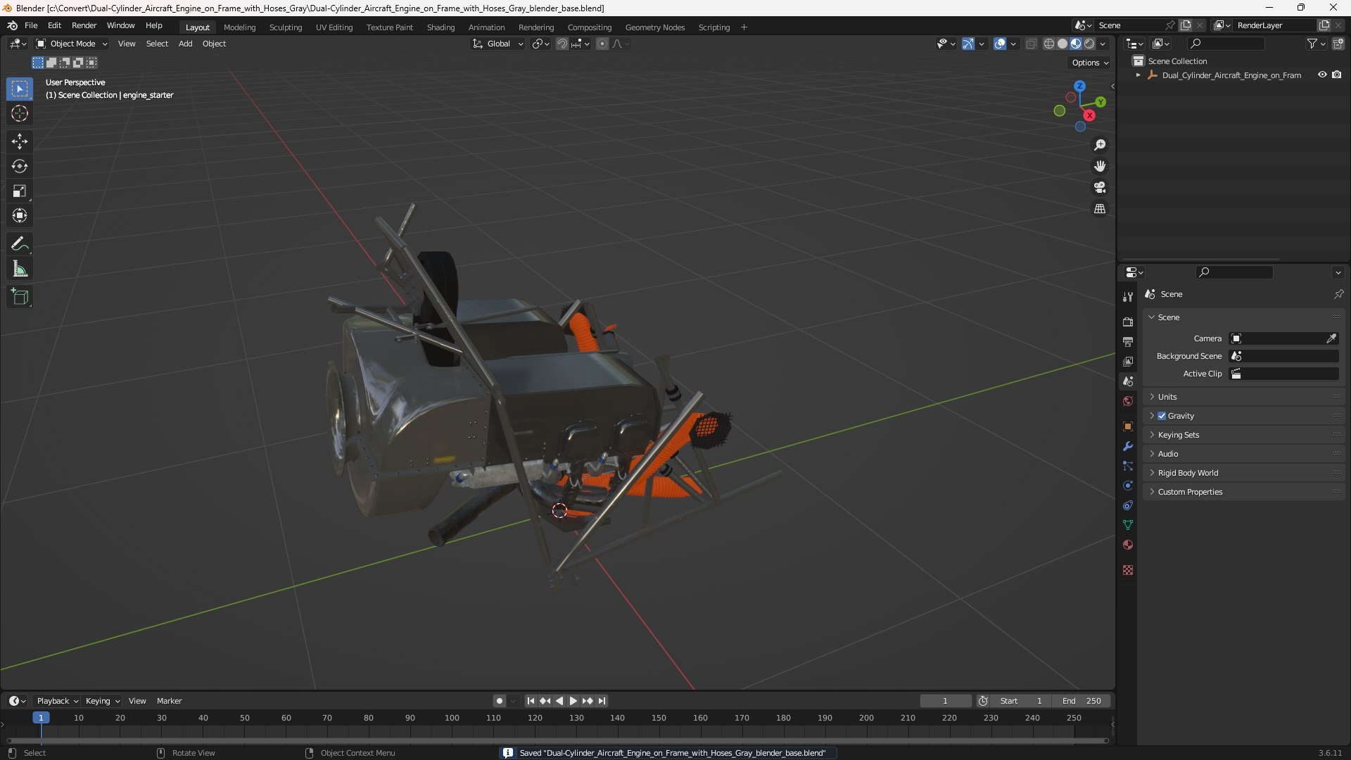 3D model Dual-Cylinder Aircraft Engine on Frame with Hoses Gray https://p.turbosquid.com/ts-thumb/D4/ZEIWXN/tz/dualcylinder_aircraft_engine_on_frame_with_hoses_gray_1001/jpg/1765166799/1920x1080/fit_q87/2debc629e7b9e24d8251d3e9e6c1ec6451af05f0/dualcylinder_aircraft_engine_on_frame_with_hoses_gray_1001.jpg