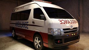 3D model Manila Ambulance Van  3D Model