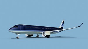 Airbus A220-300 Corporate 4 3D model