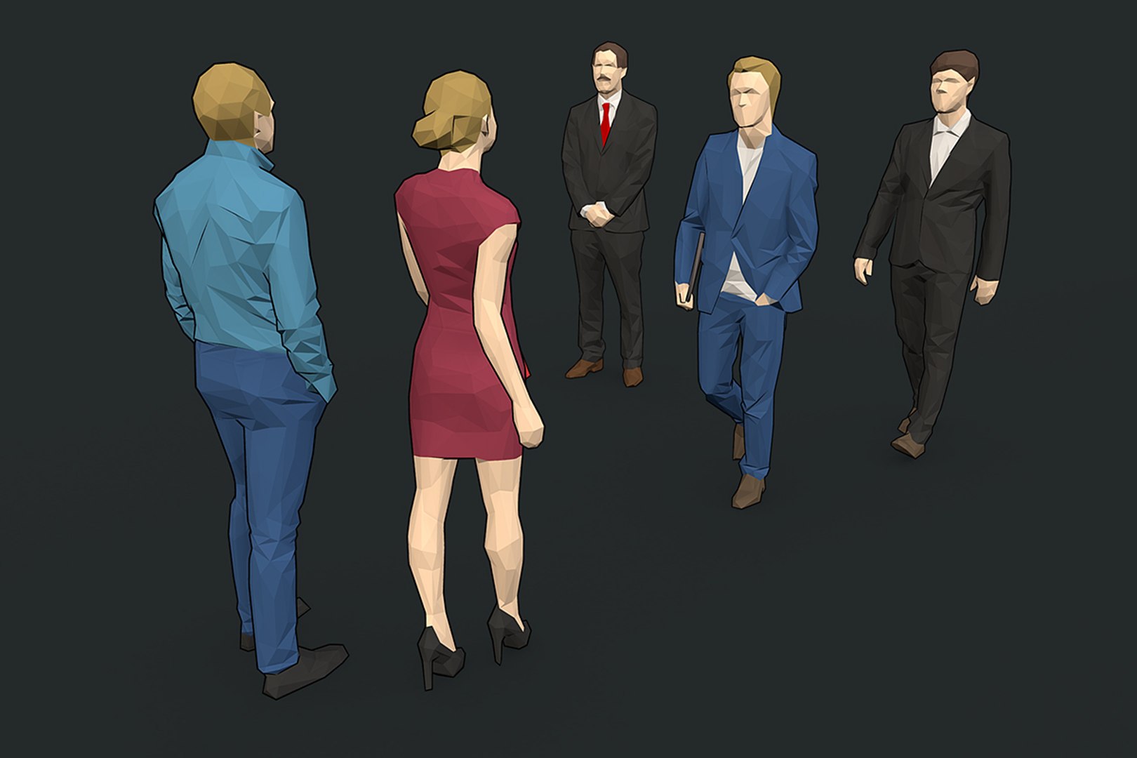 3D People Colorful Model - TurboSquid 1313462