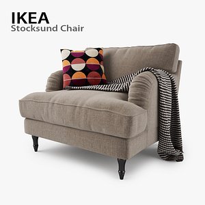 ikea stocksund chair seat 3d max