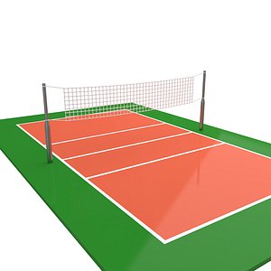 Volleyball Court 03 3D model