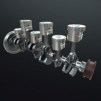 INLINE6 Engine Working Animated
