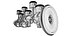 Motor INLINE6 funcionando animado