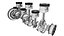 Motor INLINE6 funcionando animado