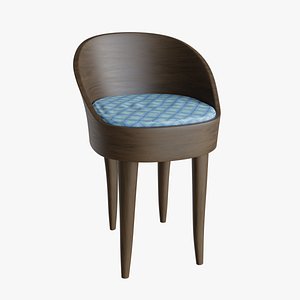 3D Dining Chair Model 1