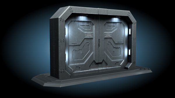 sci fi gate door model