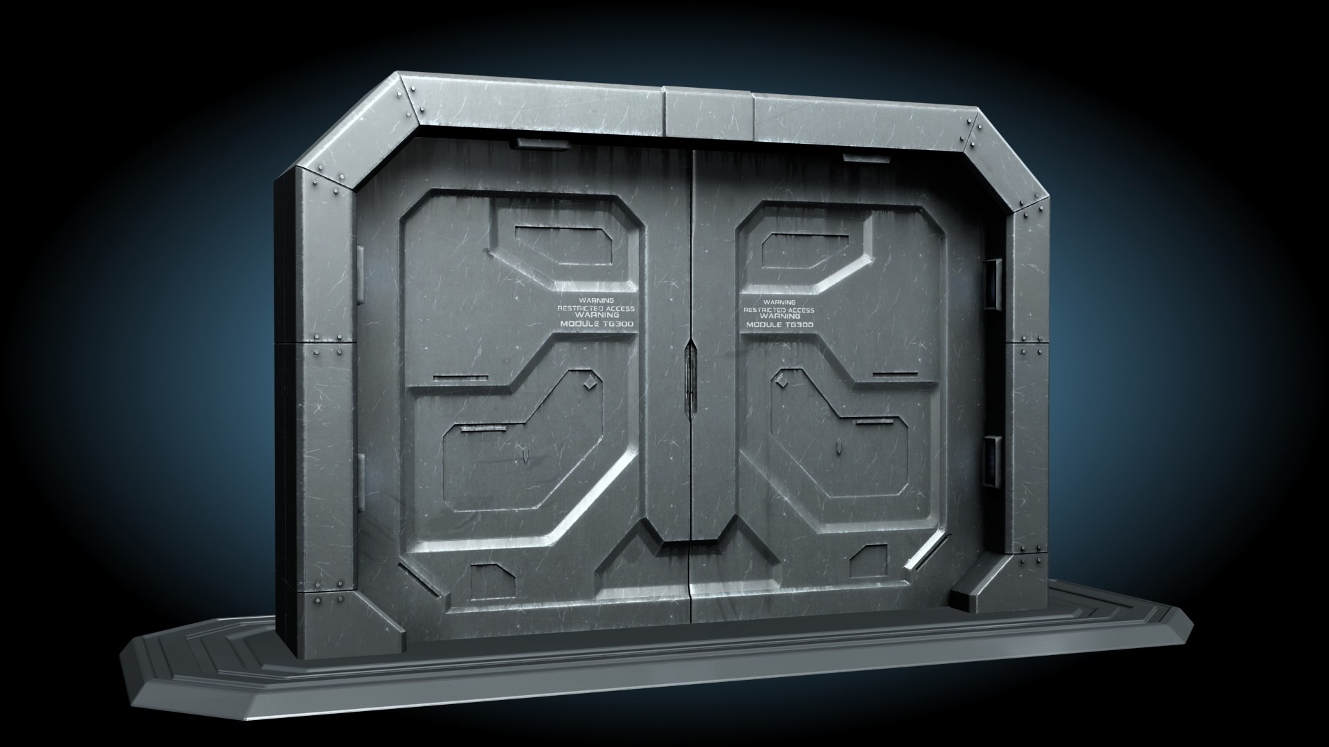 Sci Fi Gate Door Model