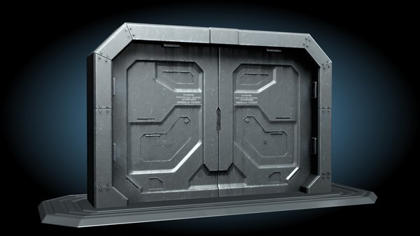 sci fi gate door model