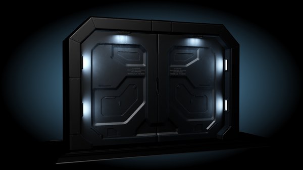 sci fi gate door model