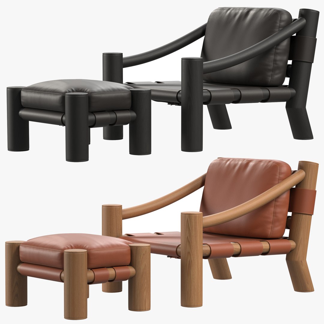 3D Tacchini Elephant Armchair And Ottoman - TurboSquid 1814713
