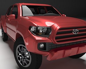 3D model toyota tacoma 2016 long