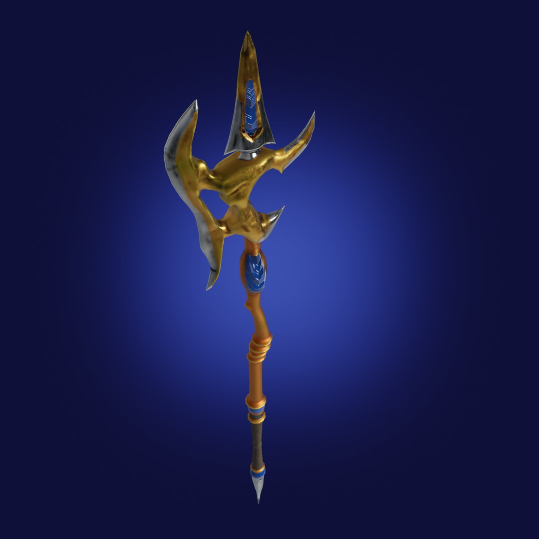 Stylized Halberd Weapon PBR 3D - TurboSquid 1795628