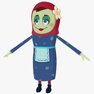 max low-poly non-rigged mom bean