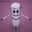 Low-Poly Non-Rigged Mom Bean Character