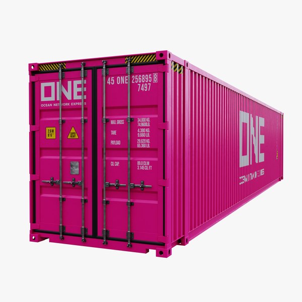 modelo 3d Contenedor 45FT Alto Cube ONE - TurboSquid 2087098
