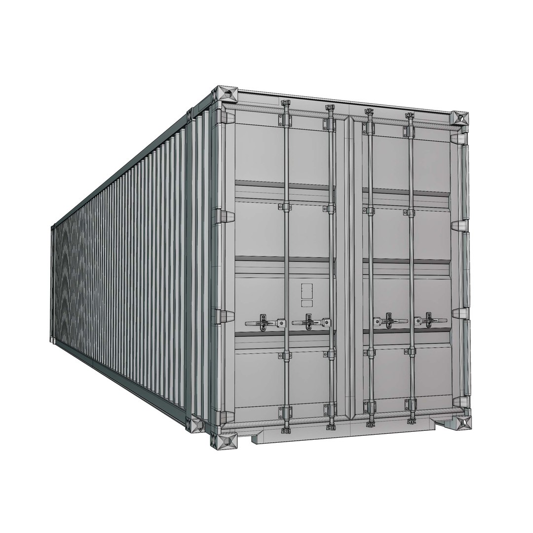 3D Container 45FT High Cube ONE model - TurboSquid 2087098