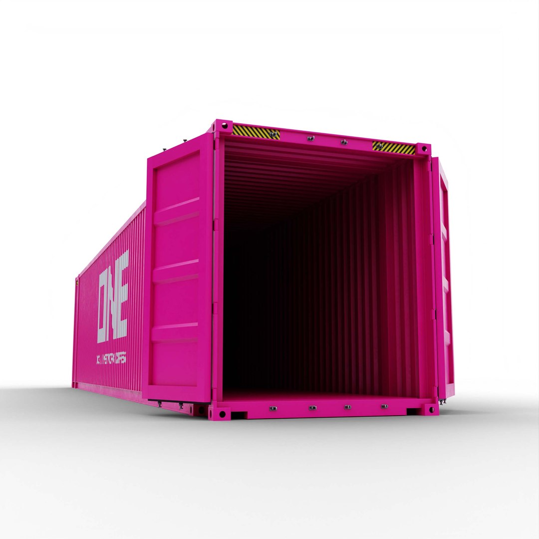 3D Container 45FT High Cube ONE Model - TurboSquid 2087098