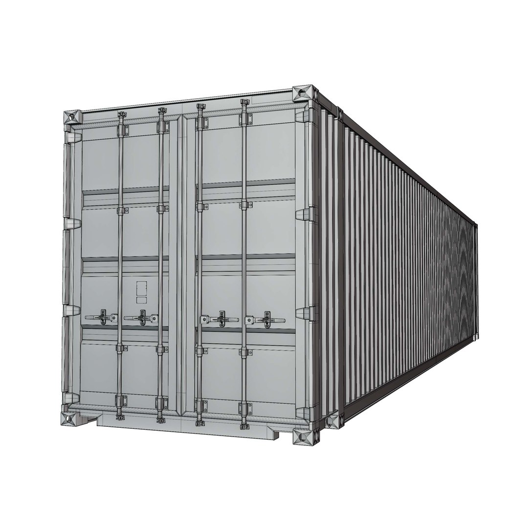 3D Container 45FT High Cube ONE model - TurboSquid 2087098