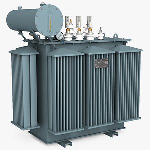 oil-immersed power transformer 3d model