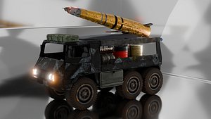 3D model military vehicle 3D model