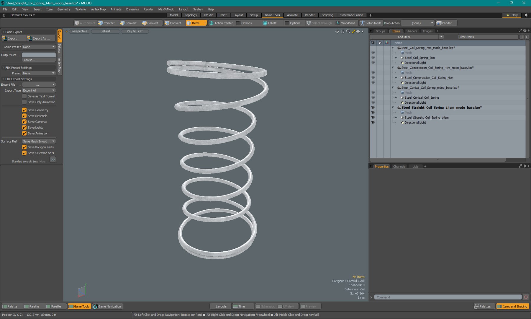 Steel Straight Coil Spring 14sm 3D Model - TurboSquid 2402259