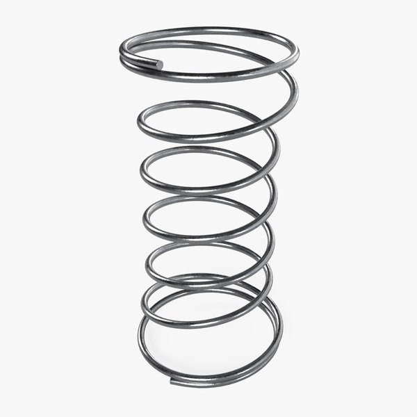 modelo 3d Muelle helicoidal recto de acero de 14 cm - TurboSquid 2402259