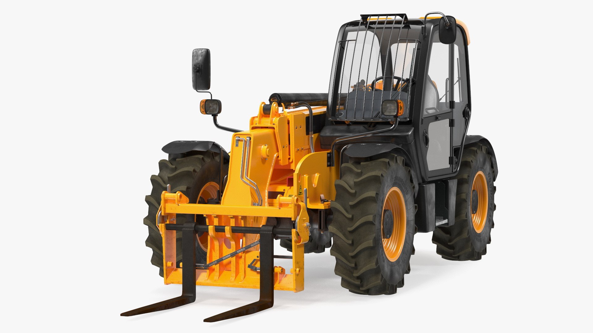 Telehandler 3D model preview