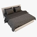 3d model bedcloth bed