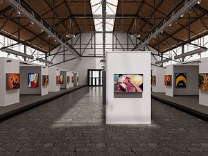 Art Gallery Exhibition 6 3D model 3D model