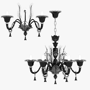 La Murrina Veneziano S6 Murano Chandelier and Sconce