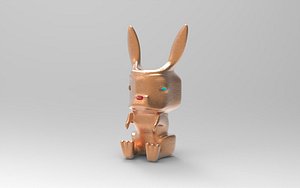 Cute bunny model