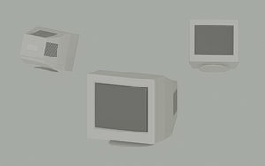 3D model Old Computer Monitor