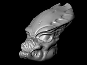 guardian predator mask 3d model
