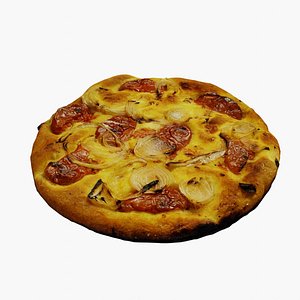 Photoscanned Pizza 3D model