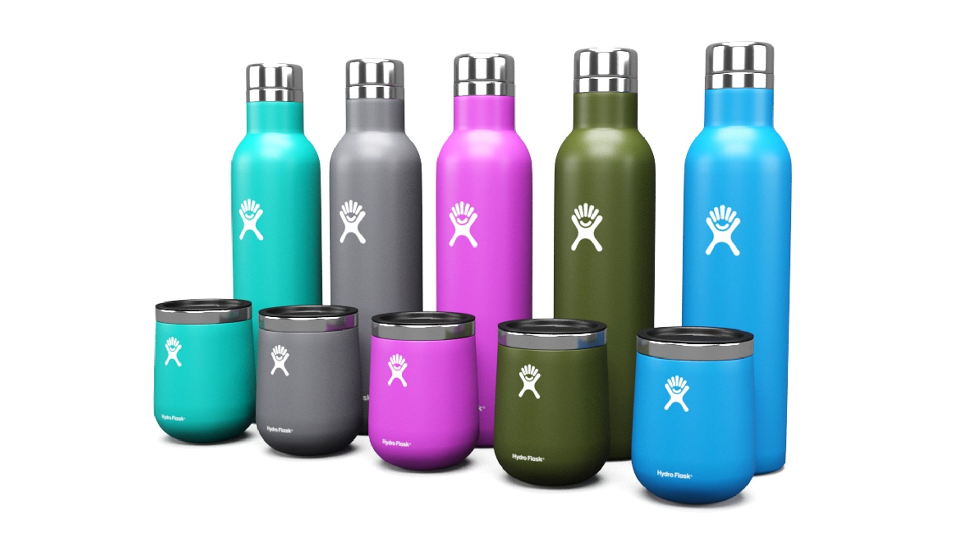 Hydro Flask Wine Bottle And Wine Tumbler 3D Model TurboSquid 1931505