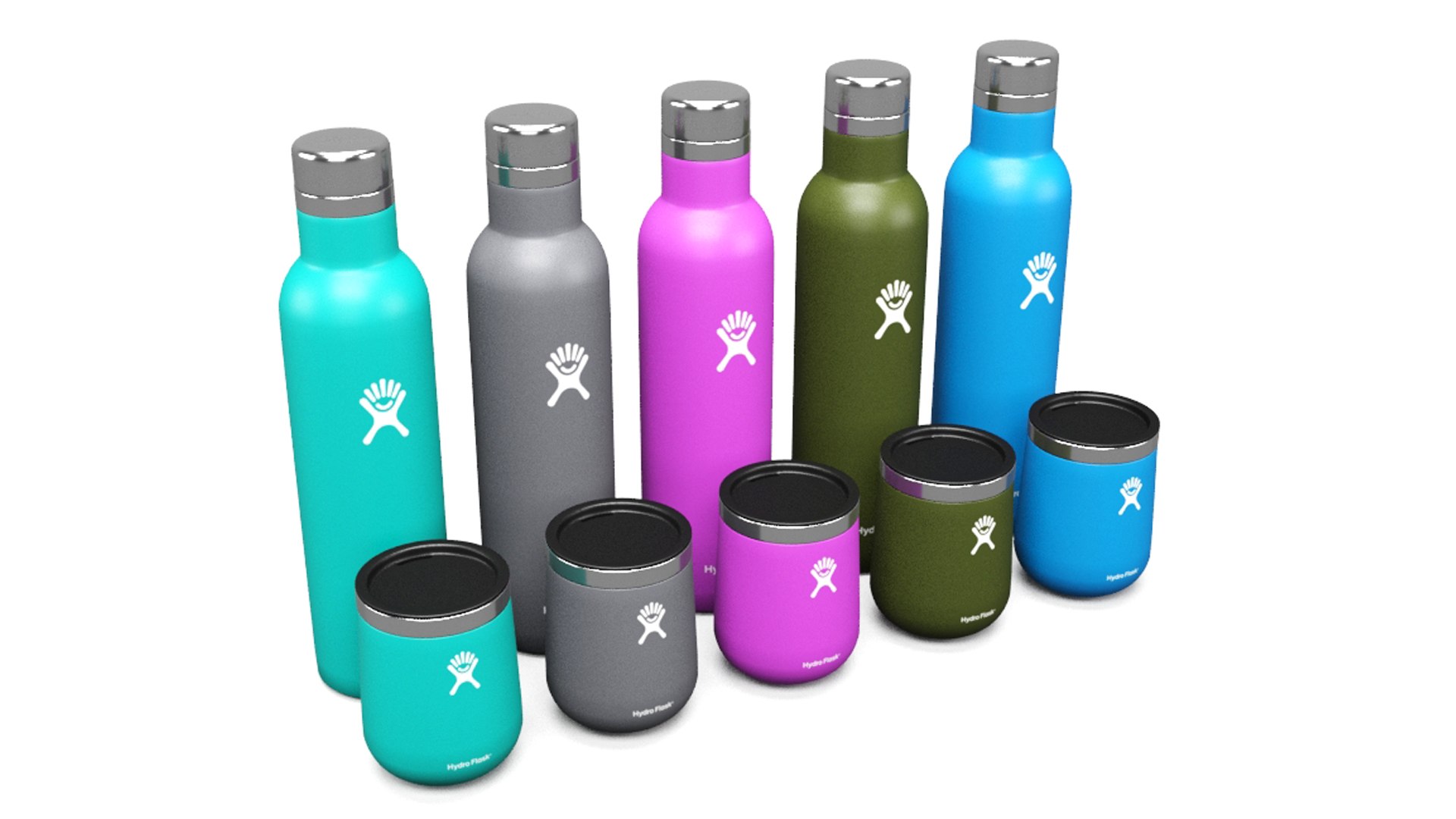 Hydro Flask Wine Bottle And Wine Tumbler 3D Model TurboSquid 1931505