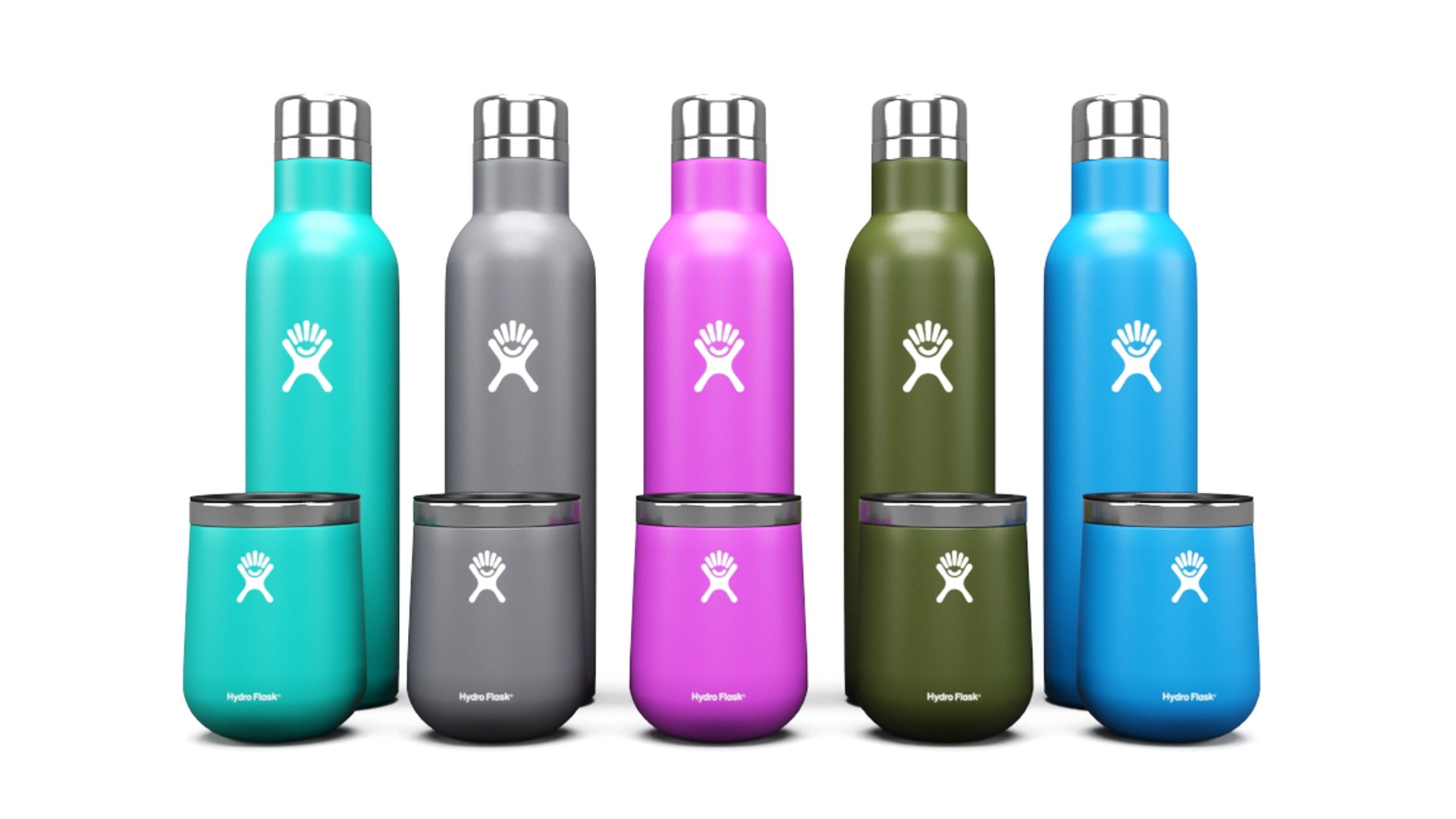 Hydro Flask Wine Bottle And Wine Tumbler 3D Model TurboSquid 1931505