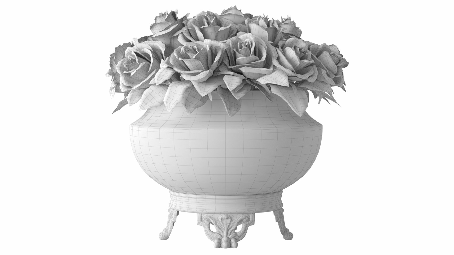 3D Bouquet Of Roses Model - TurboSquid 2188502