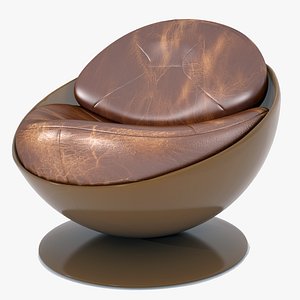 leather chairs 3D model