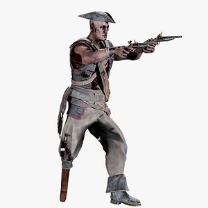 3D model PIRATE UNDEAD 7