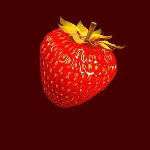 strawberry berry 3d model