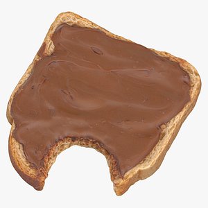 Toast with Dark Chocolate 01 Bitten
