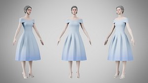 Dress 42 Perano 3D model
