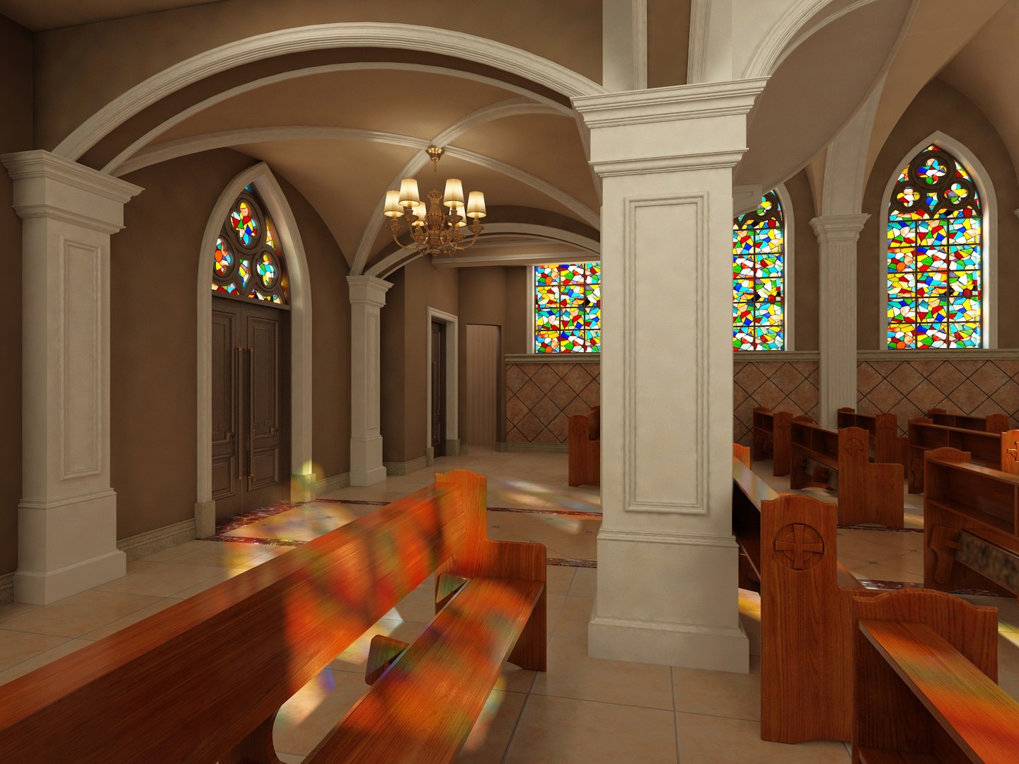 Church Interior 10 3D - TurboSquid 2187184