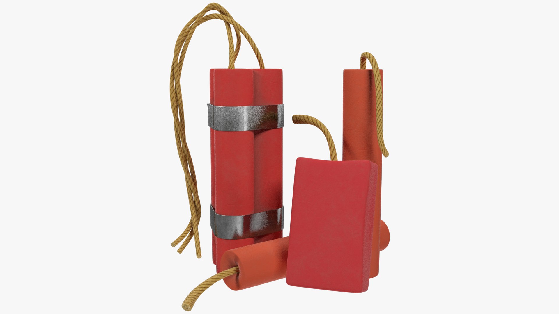 Tnt Dynamite Explosives 3D Model - TurboSquid 1449584